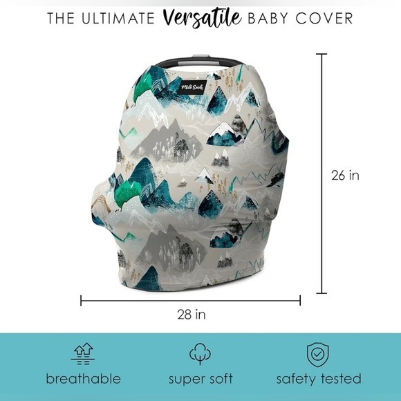 Milk Snob Original 5-in-1 Cover - Added Privacy for Breastfeeding, Baby Car Seat - Picture 6 of 6